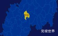 echarts广元市苍溪县geoJson地图区域闪烁效果实例