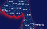 echarts遂宁市蓬溪县geoJson地图阴影效果