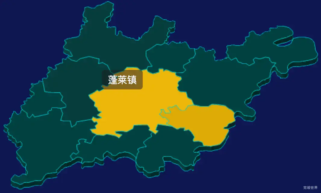 threejs遂宁市大英县geoJson地图3d地图指定区域闪烁