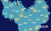 echarts内江市资中县geoJson地图热力图实例