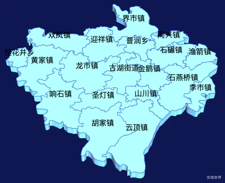 echarts内江市隆昌市geoJson地图3d地图