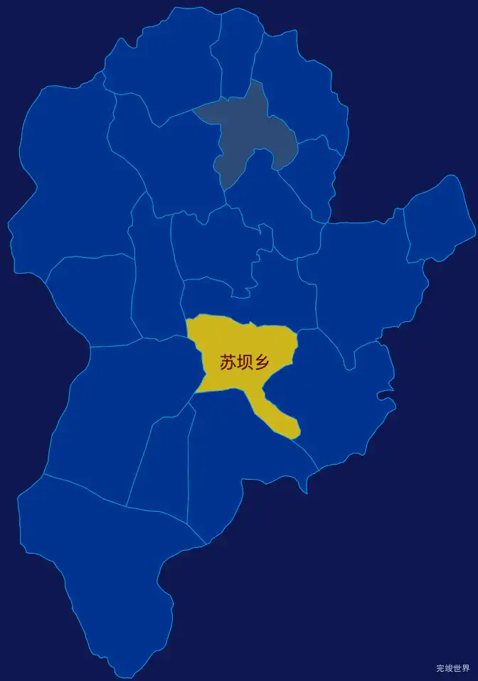 echarts乐山市马边彝族自治县geoJson地图区域闪烁