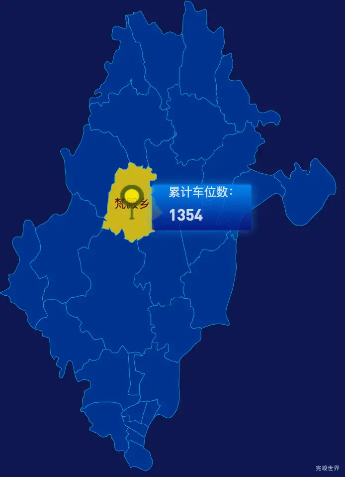 echarts南充市顺庆区geoJson地图点击地图插小旗