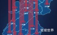 echarts宜宾市高县geoJson地图添加柱状图代码演示