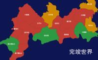 echarts宜宾市屏山县geoJson地图定义颜色实例