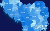 echarts广安市武胜县geoJson地图 tooltip轮播演示实例