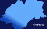 echarts雅安市名山区geoJson地图全局颜色渐变演示实例