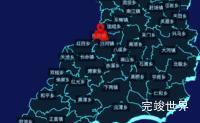 echarts巴中市南江县geoJson地图3d地图自定义图标代码演示