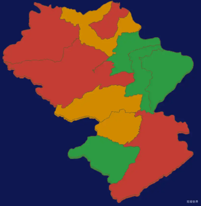 threejs阿坝藏族羌族自治州壤塘县geoJson地图3d地图