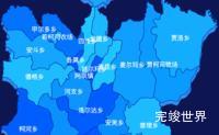 echarts阿坝藏族羌族自治州阿坝县geoJson地图 visualMap控制地图颜色代码演示
