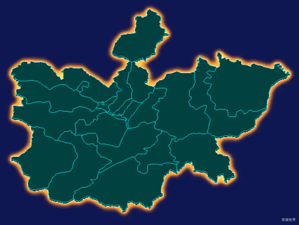 threejs阿坝藏族羌族自治州阿坝县geoJson地图3d地图红色描边闪烁警报