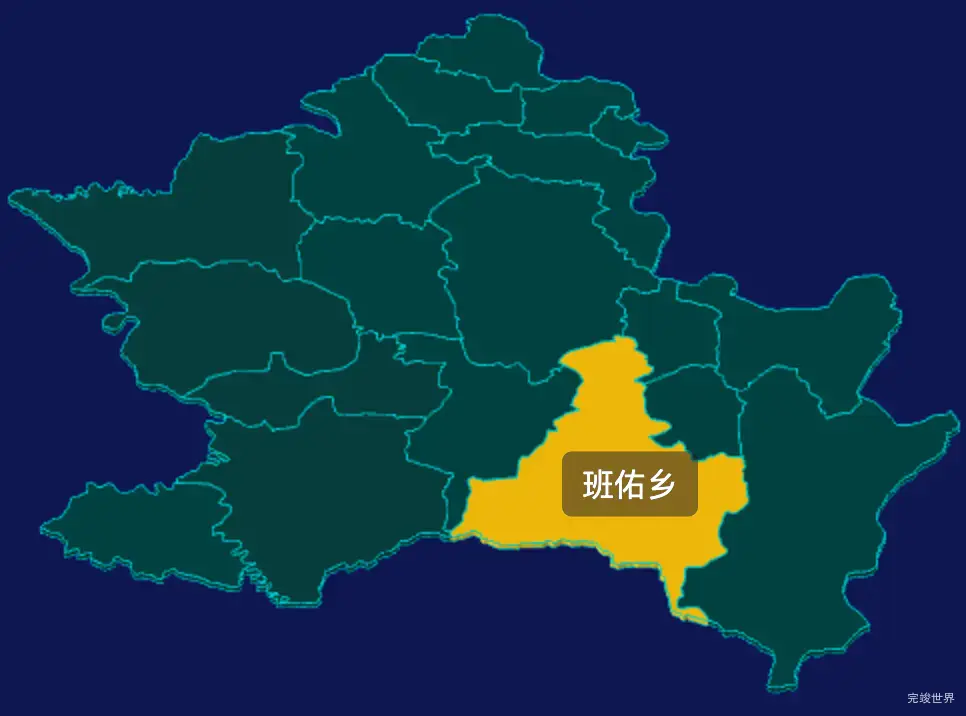 threejs阿坝藏族羌族自治州若尔盖县geoJson地图3d地图鼠标移入显示标签并高亮