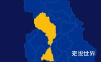 echarts甘孜藏族自治州新龙县geoJson地图区域闪烁效果