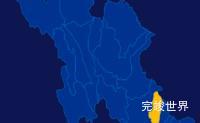 echarts甘孜藏族自治州色达县geoJson地图指定区域高亮效果实例