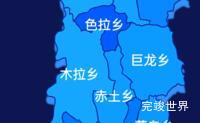 echarts甘孜藏族自治州稻城县geoJson地图 visualMap控制地图颜色演示实例