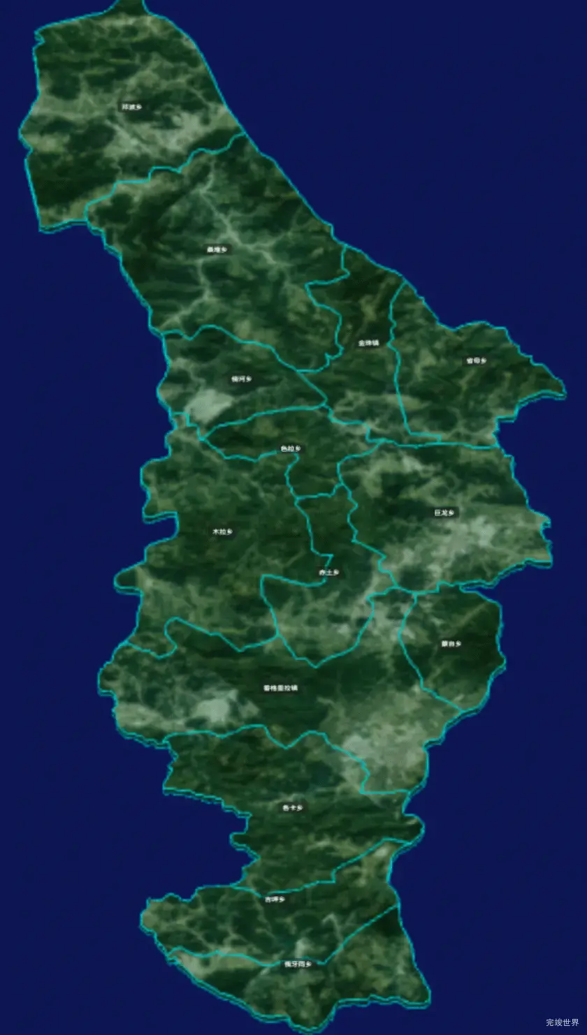 threejs甘孜藏族自治州稻城县geoJson地图3d地图CSS3D标签