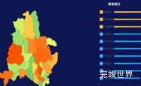 echarts凉山彝族自治州木里藏族自治县geoJson地图地图排行榜效果效果实例