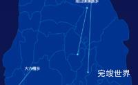 echarts凉山彝族自治州德昌县geoJson地图自定义引导线演示实例