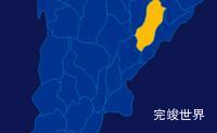 echarts凉山彝族自治州金阳县geoJson地图指定区域高亮效果实例