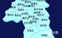 echarts凉山彝族自治州甘洛县geoJson地图3d地图效果实例
