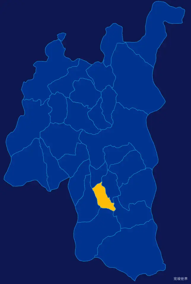 echarts凉山彝族自治州甘洛县geoJson地图区域闪烁