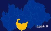 echarts福州市永泰县geoJson地图区域闪烁实例代码