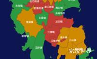 echarts福州市福清市geoJson地图定义颜色代码演示