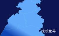echarts厦门市翔安区geoJson地图全局颜色渐变效果实例