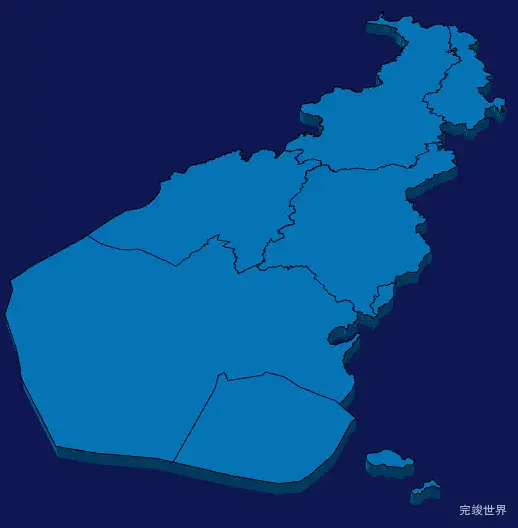 echarts厦门市翔安区geoJson地图3d地图实例旋转动画