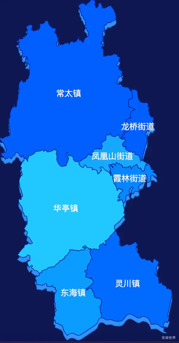 echarts莆田市城厢区geoJson地图 visualMap控制地图颜色