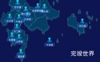 echarts莆田市秀屿区geoJson地图点击跳转到指定页面效果实例