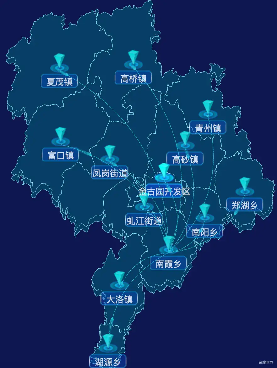 echarts三明市沙县区geoJson地图label样式自定义