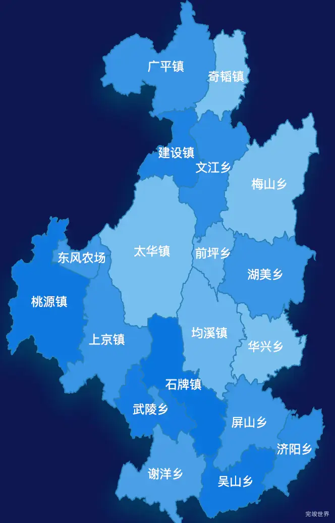 echarts三明市大田县geoJson地图 tooltip轮播