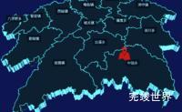 echarts三明市尤溪县geoJson地图3d地图自定义图标效果