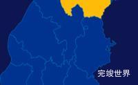 echarts三明市建宁县geoJson地图区域闪烁实例代码