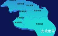 echarts泉州市丰泽区geoJson地图3d地图效果