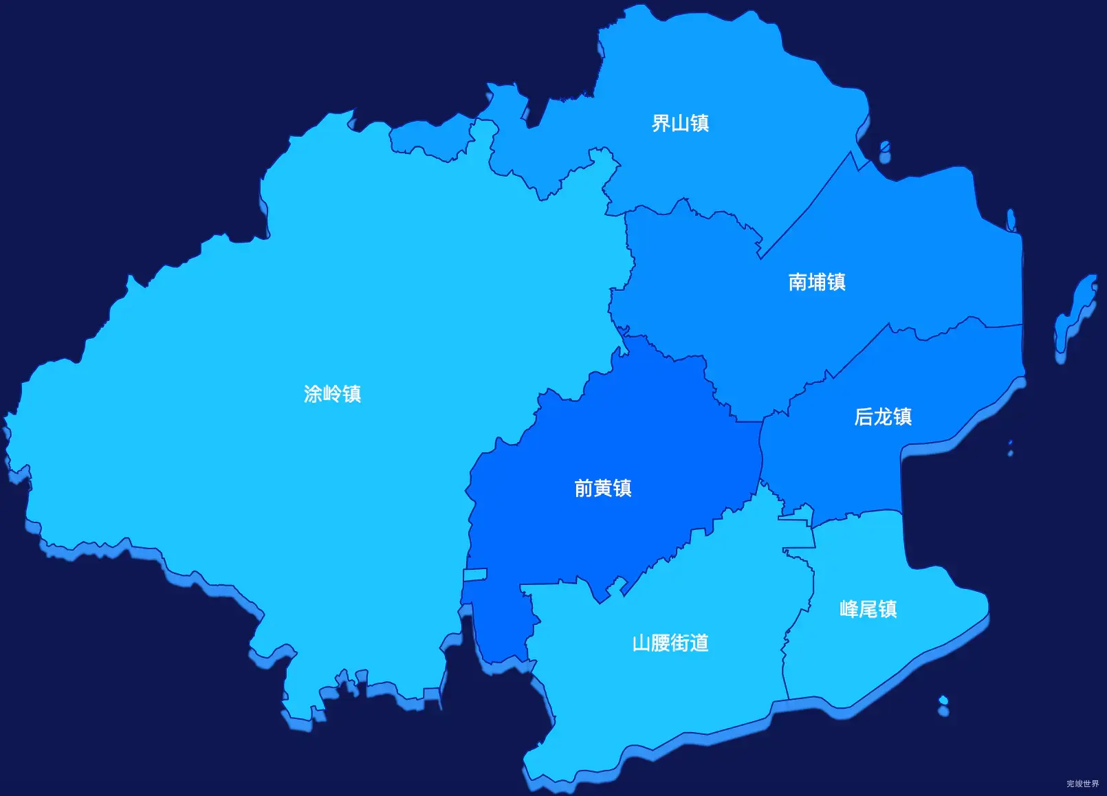 echarts泉州市泉港区geoJson地图 visualMap控制地图颜色