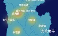 echarts泉州市晋江市geoJson地图热力图实例