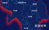 echarts漳州市芗城区geoJson地图阴影效果