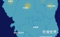 echarts漳州市长泰区geoJson地图热力图代码演示