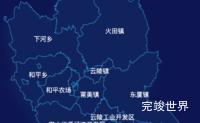 echarts漳州市云霄县geoJson地图地图下钻展示效果实例