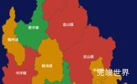 echarts漳州市南靖县geoJson地图自定义引导线效果
