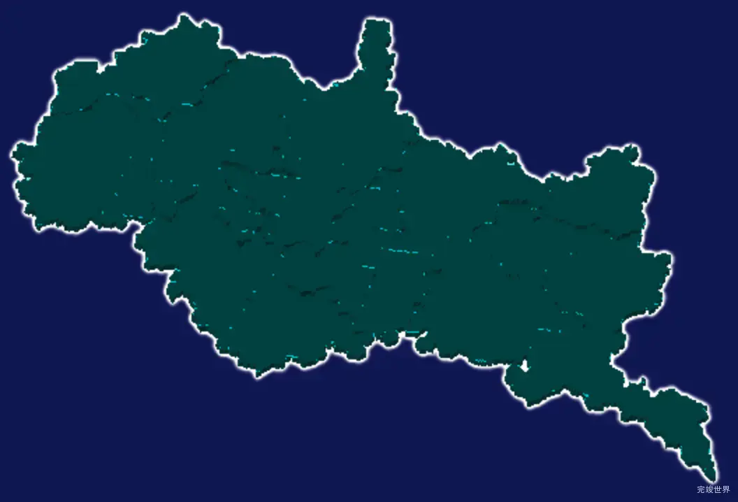 threejs南平市延平区geoJson地图3d地图添加描边效果