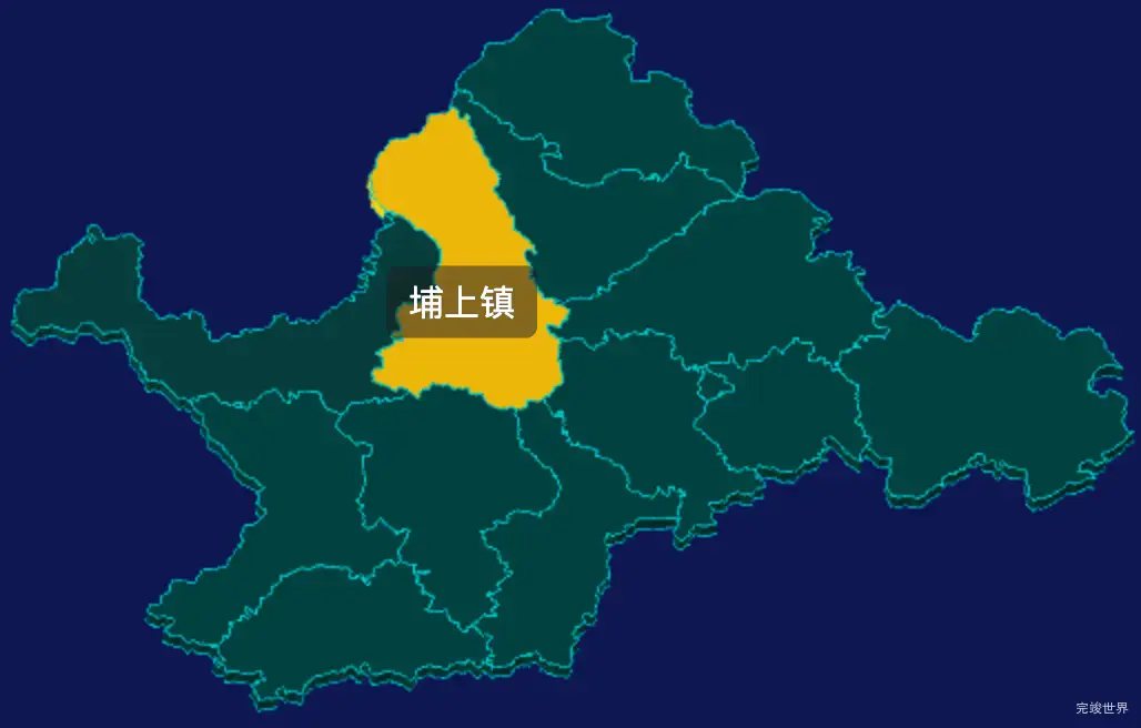threejs南平市顺昌县geoJson地图3d地图鼠标移入显示标签并高亮