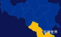 echarts南平市政和县geoJson地图区域闪烁演示实例