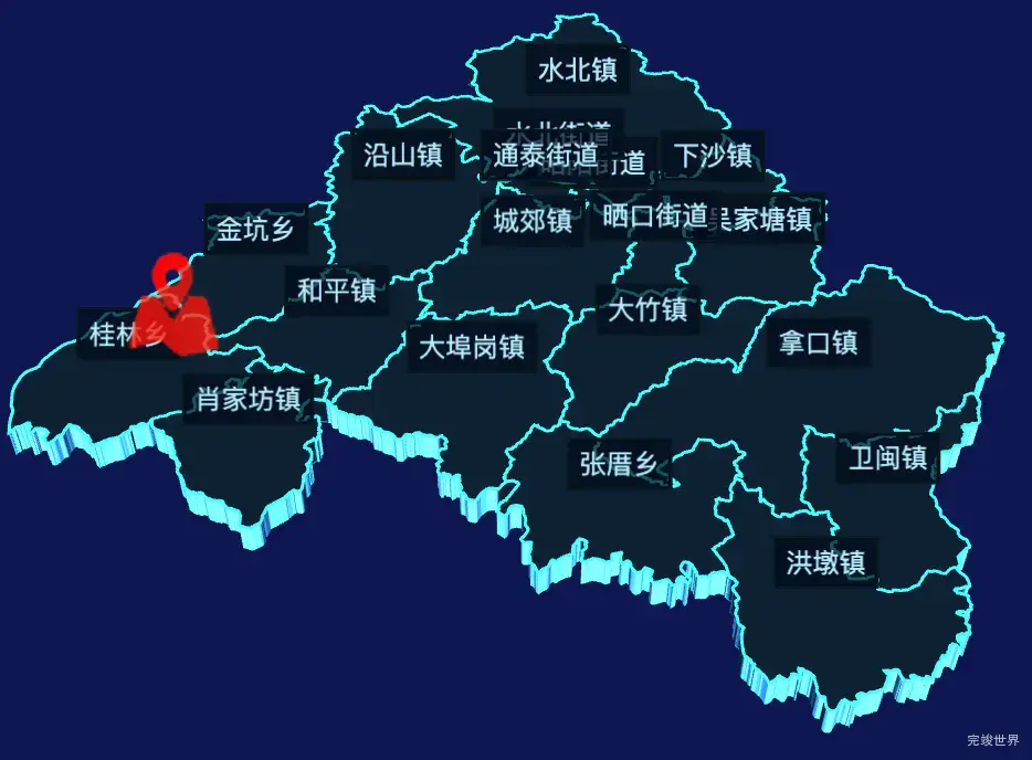 echarts南平市邵武市geoJson地图3d地图