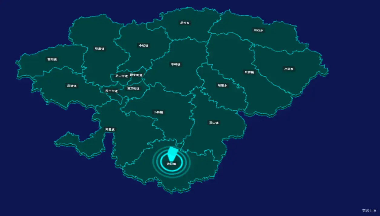 threejs南平市建瓯市geoJson地图3d地图