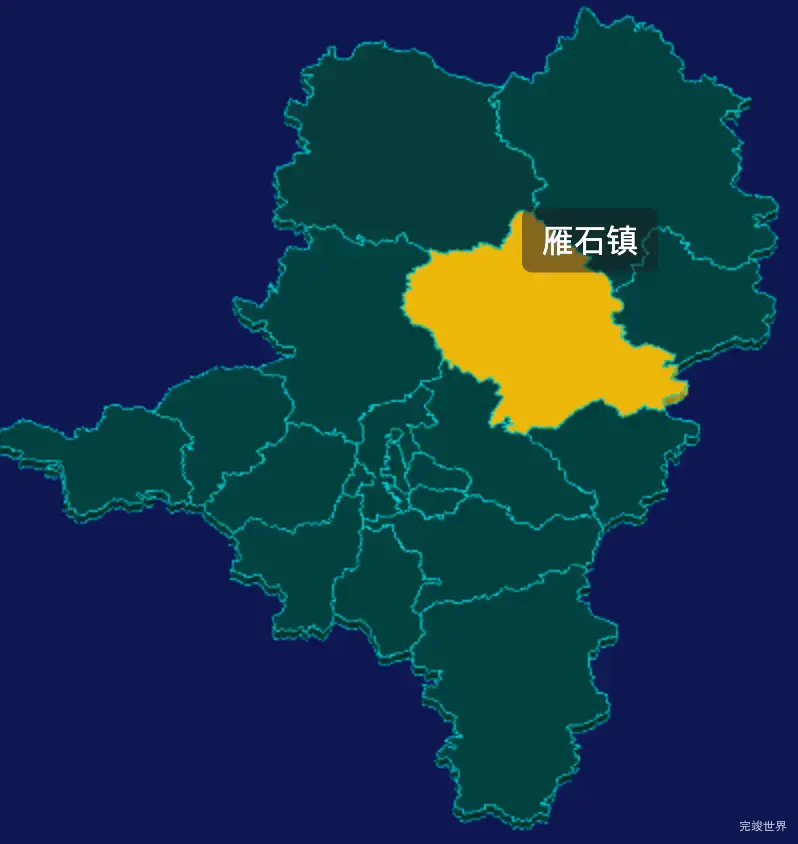threejs龙岩市新罗区geoJson地图3d地图指定区域闪烁