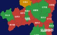 echarts龙岩市永定区geoJson地图定义颜色演示实例