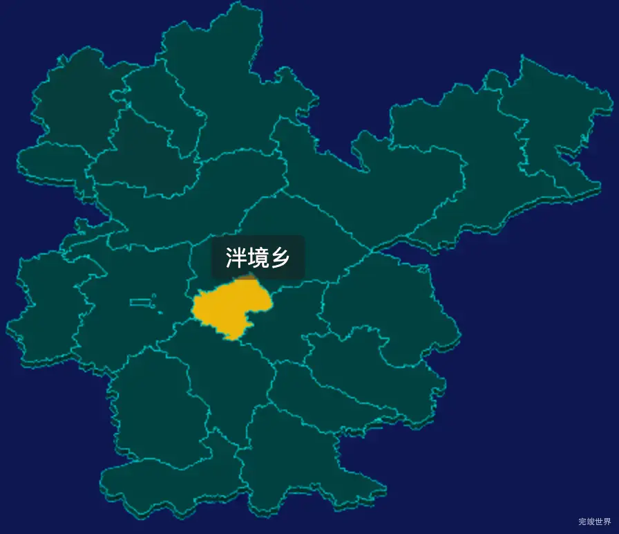 threejs龙岩市上杭县geoJson地图3d地图鼠标移入显示标签并高亮